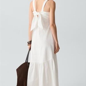 Theory Linen Tie-Back Dress